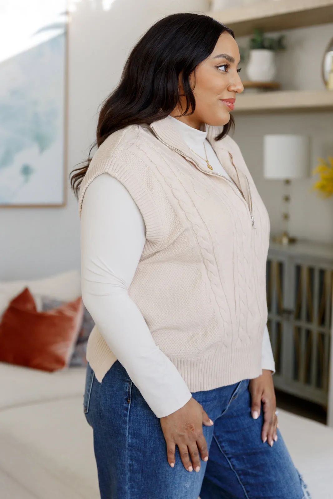 Cable Knit Vest