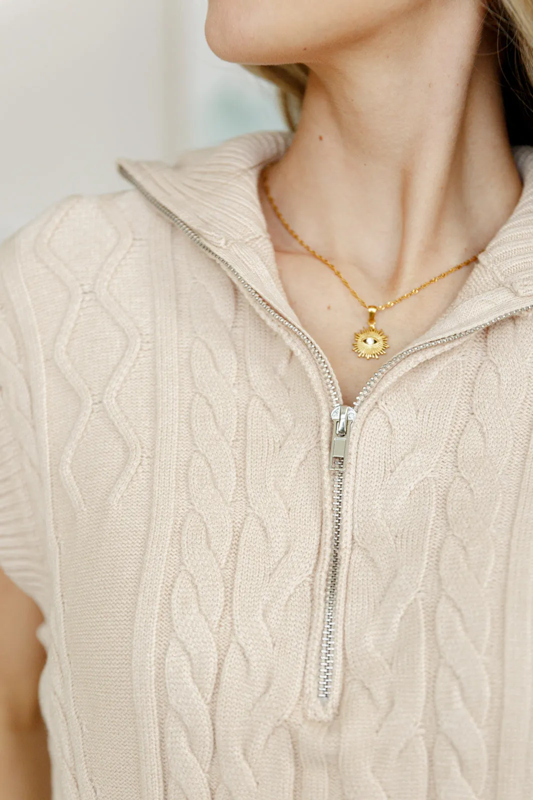 Cable Knit Vest