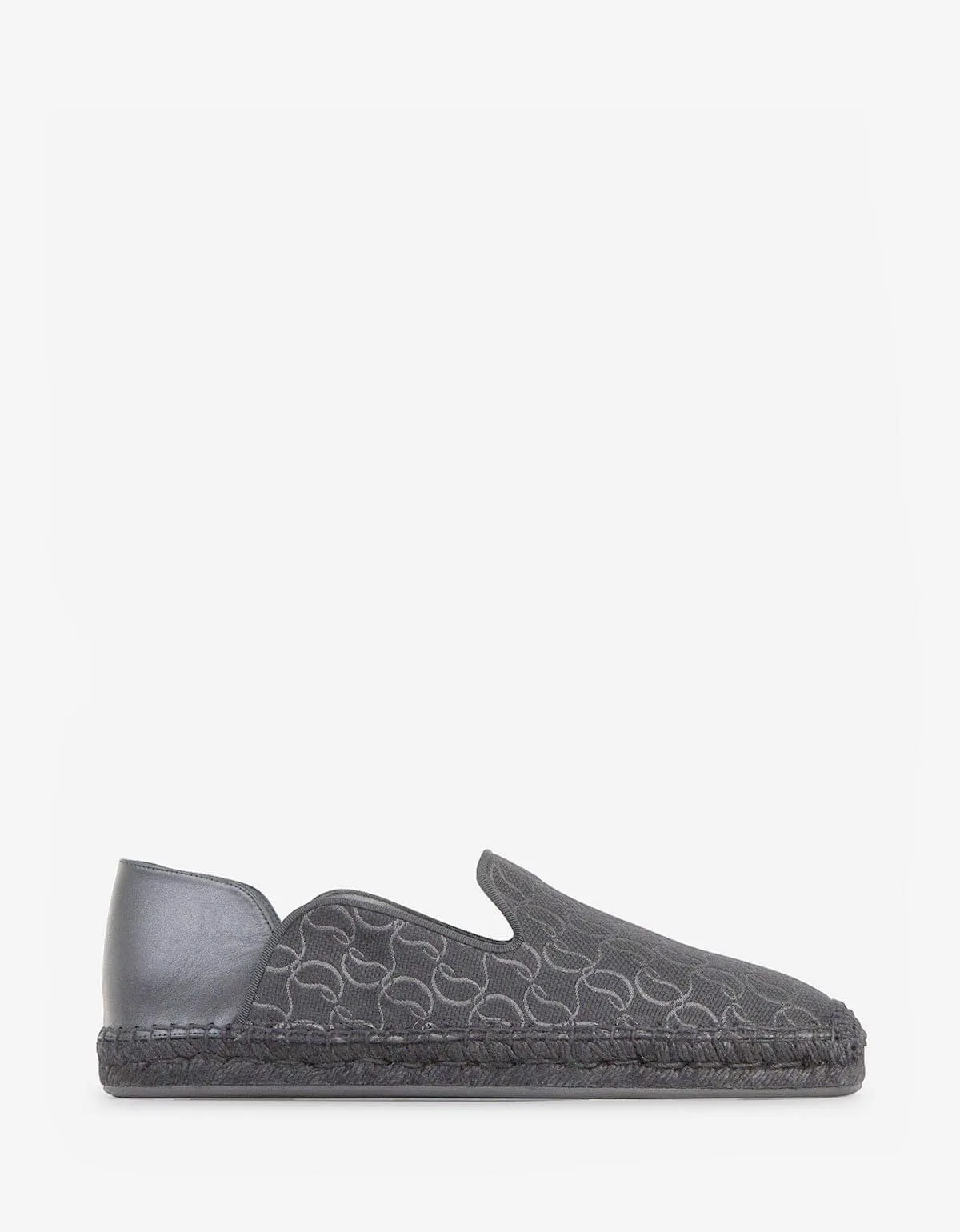 Christian Louboutin Espadon CL Jacquard Grey Espadrilles