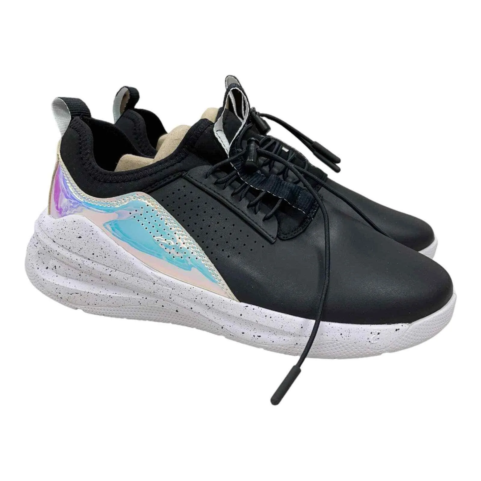 Clove Classic Shoes Sneakers Healthcare Nursing Black Holographic Limited Ed 9