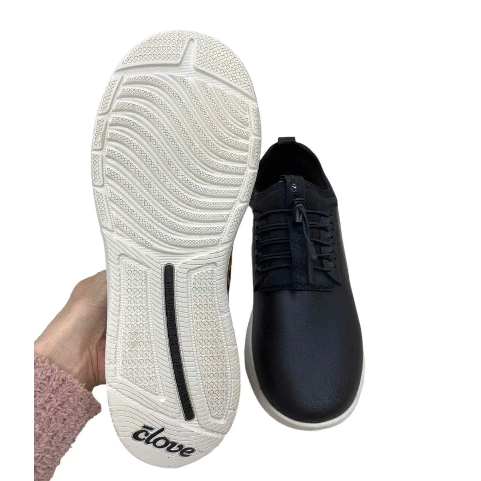 Clove Classic Shoes Sneakers Healthcare Nursing Black Leopard Size 6 New