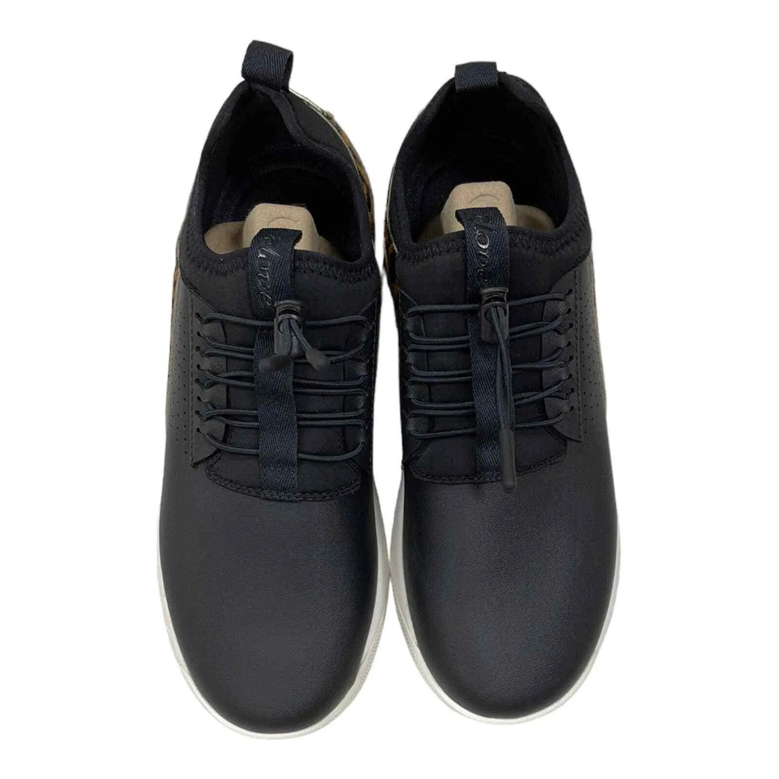 Clove Classic Shoes Sneakers Healthcare Nursing Black Leopard Size 6 New