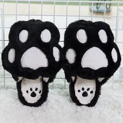 Cute cat claw cotton slippers yc20495