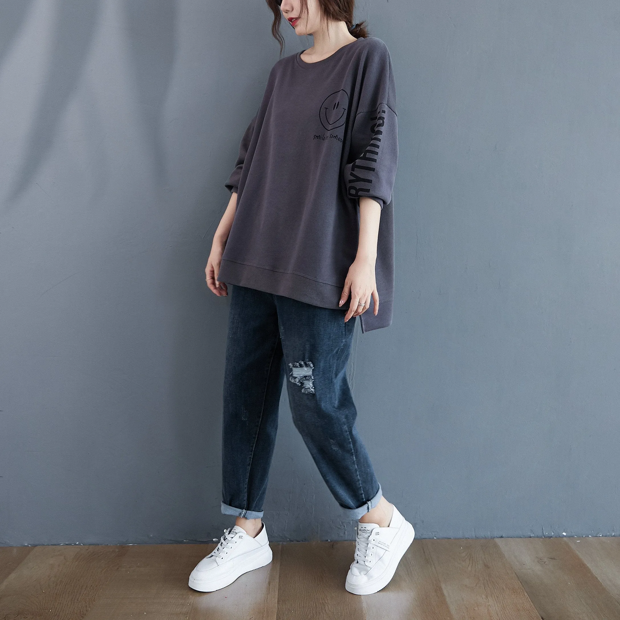 ellazhu Long Sleeve Sweatshirt GA2063