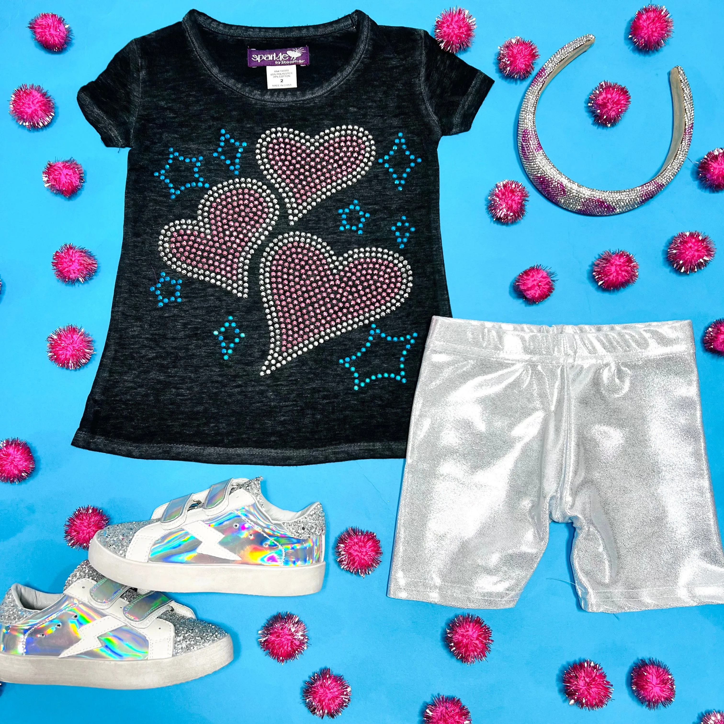 HEARTS AND STARS TSHIRT