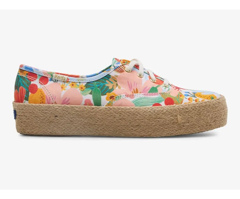 Keds x Rifle Paper Co. The Platform Jute Sicily*