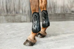 Kentucky Bamboo Shield Tendon Boots Elastic Black