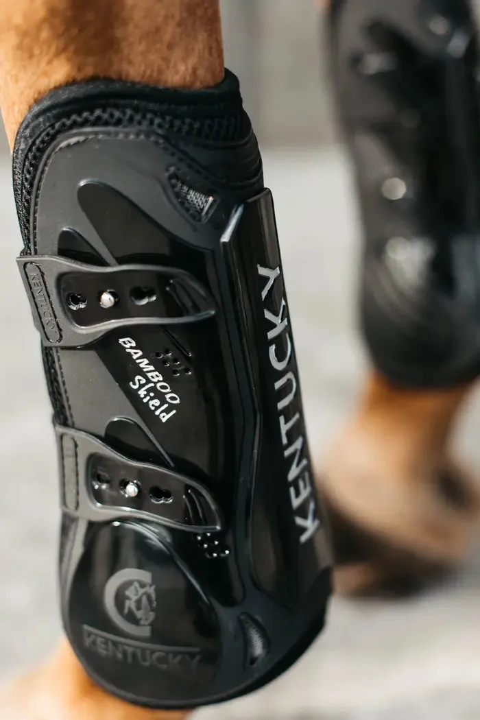 Kentucky Bamboo Shield Tendon Boots Elastic Black