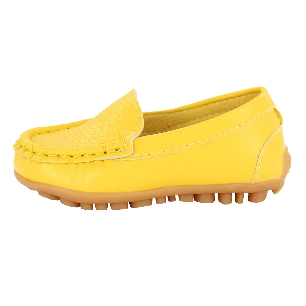 Kid Girl Slip On Flat Soft Boy PU Loafers