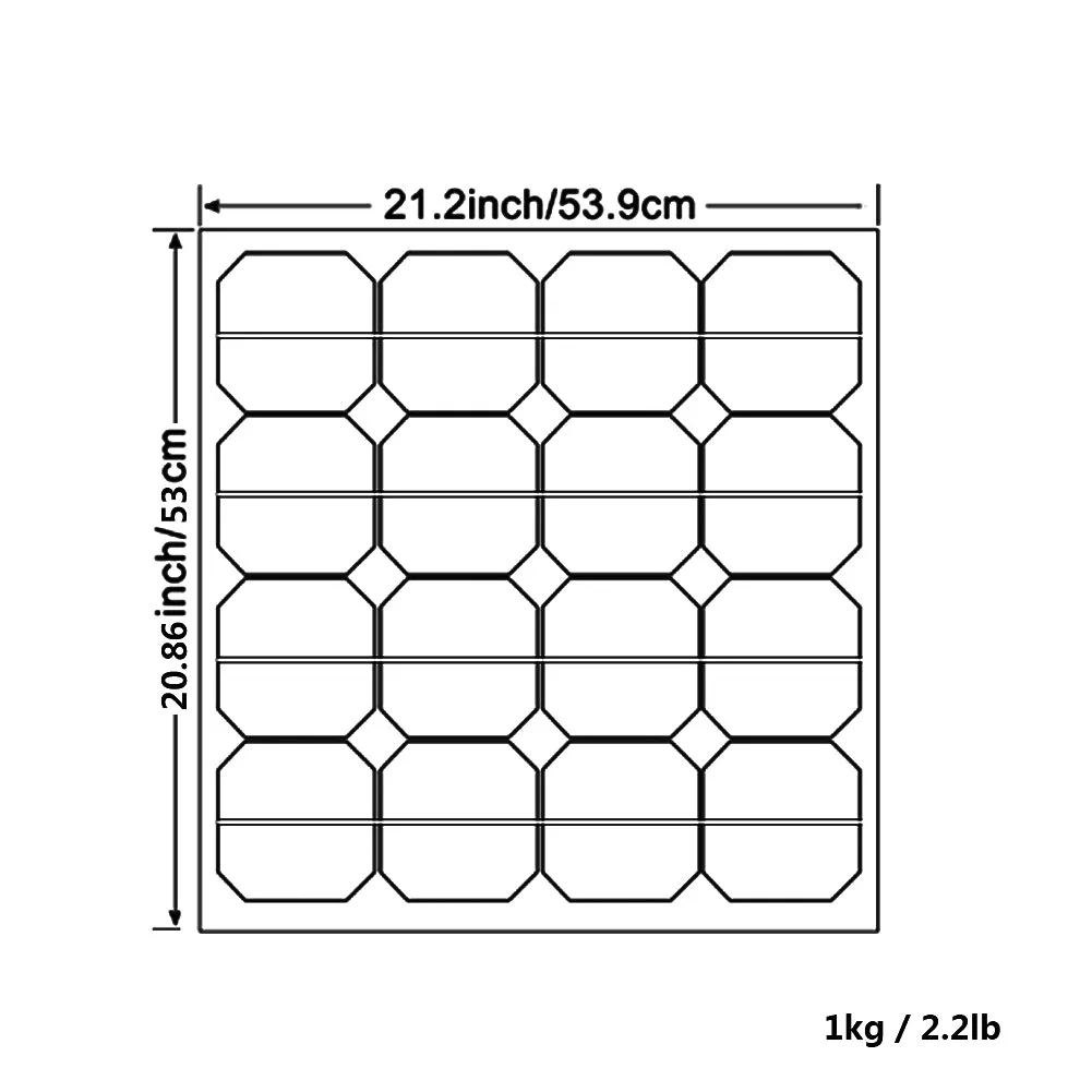Moolsun Flexible Solar Panel 50 Watt 16 Volt Semi-Flexible Mono Off-Grid Charger for Marine RV