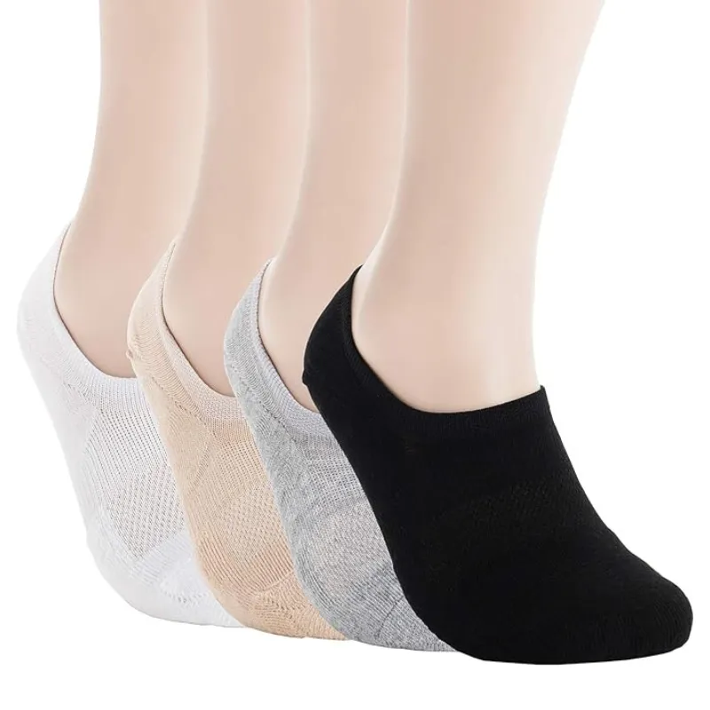 Multi Pack No Show Solid Colored Low Cut Socks For Women