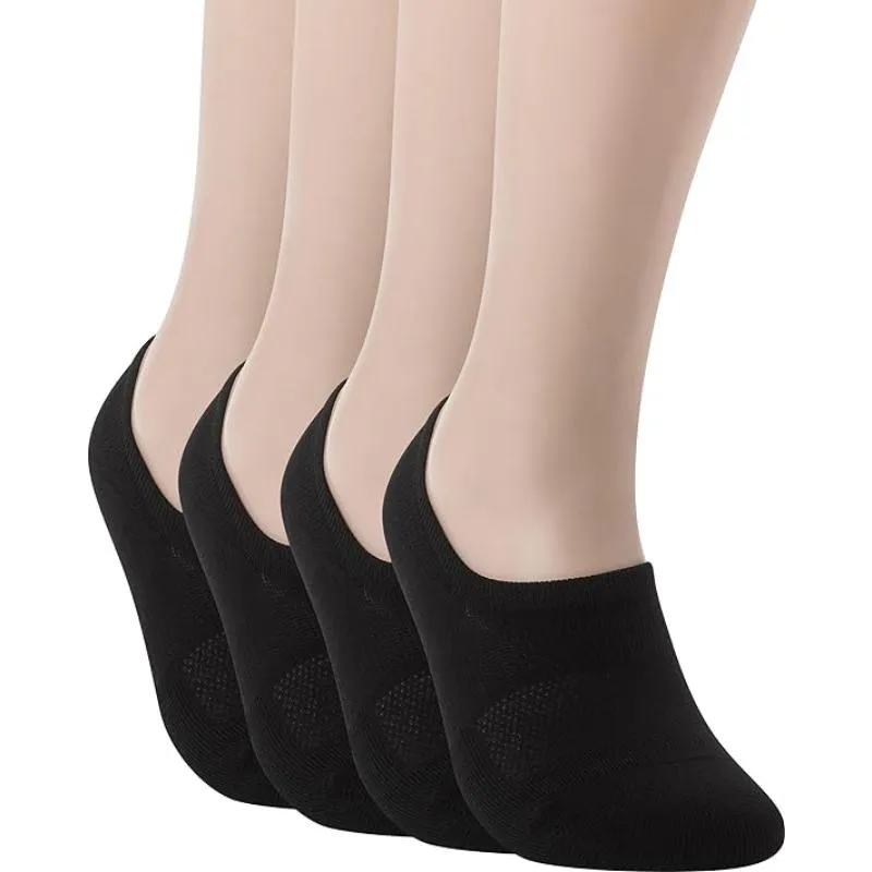 Multi Pack No Show Solid Colored Low Cut Socks For Women
