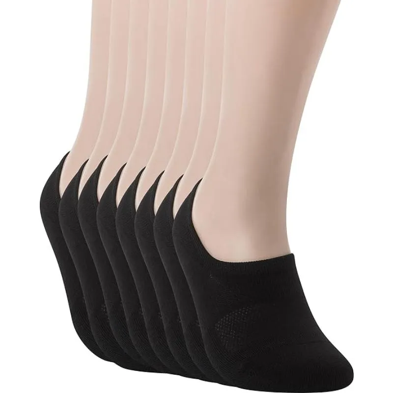 Multi Pack No Show Solid Colored Low Cut Socks For Women