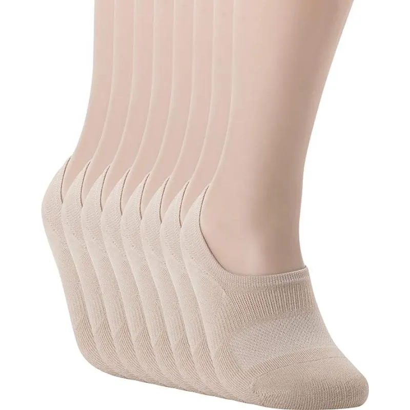 Multi Pack No Show Solid Colored Low Cut Socks For Women