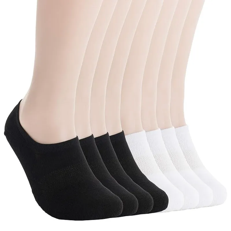 Multi Pack No Show Solid Colored Low Cut Socks For Women