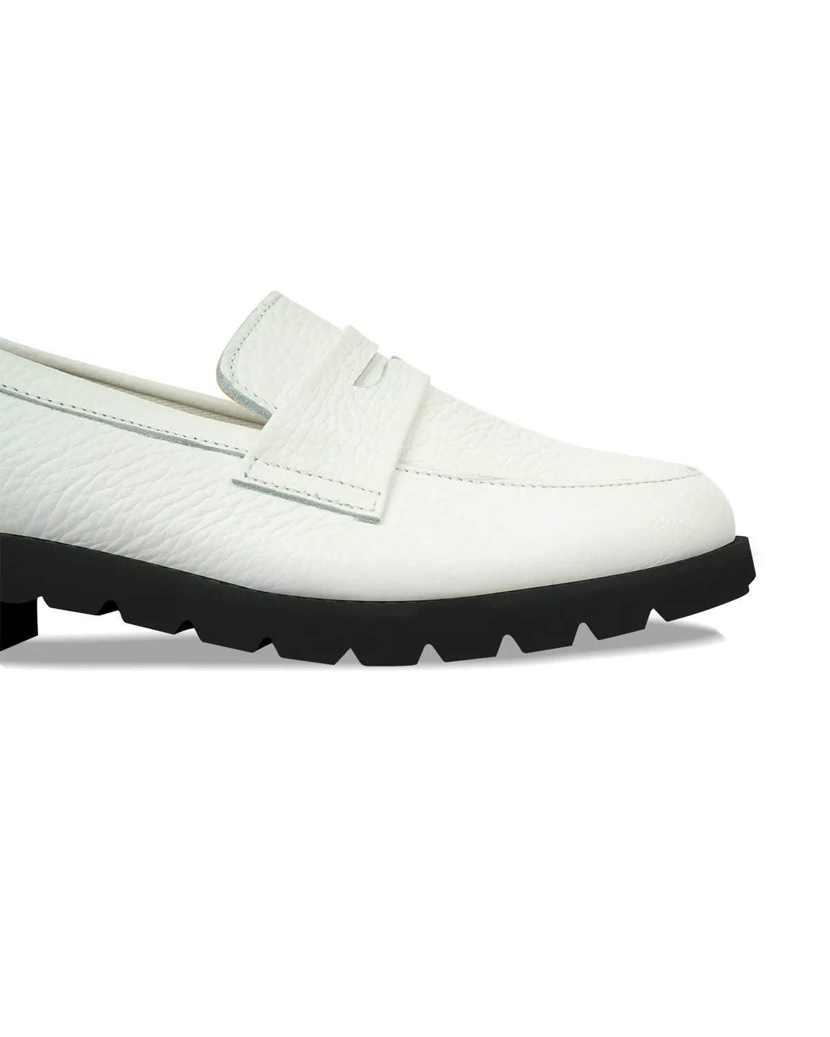 Penny Loafers - Blanc White
