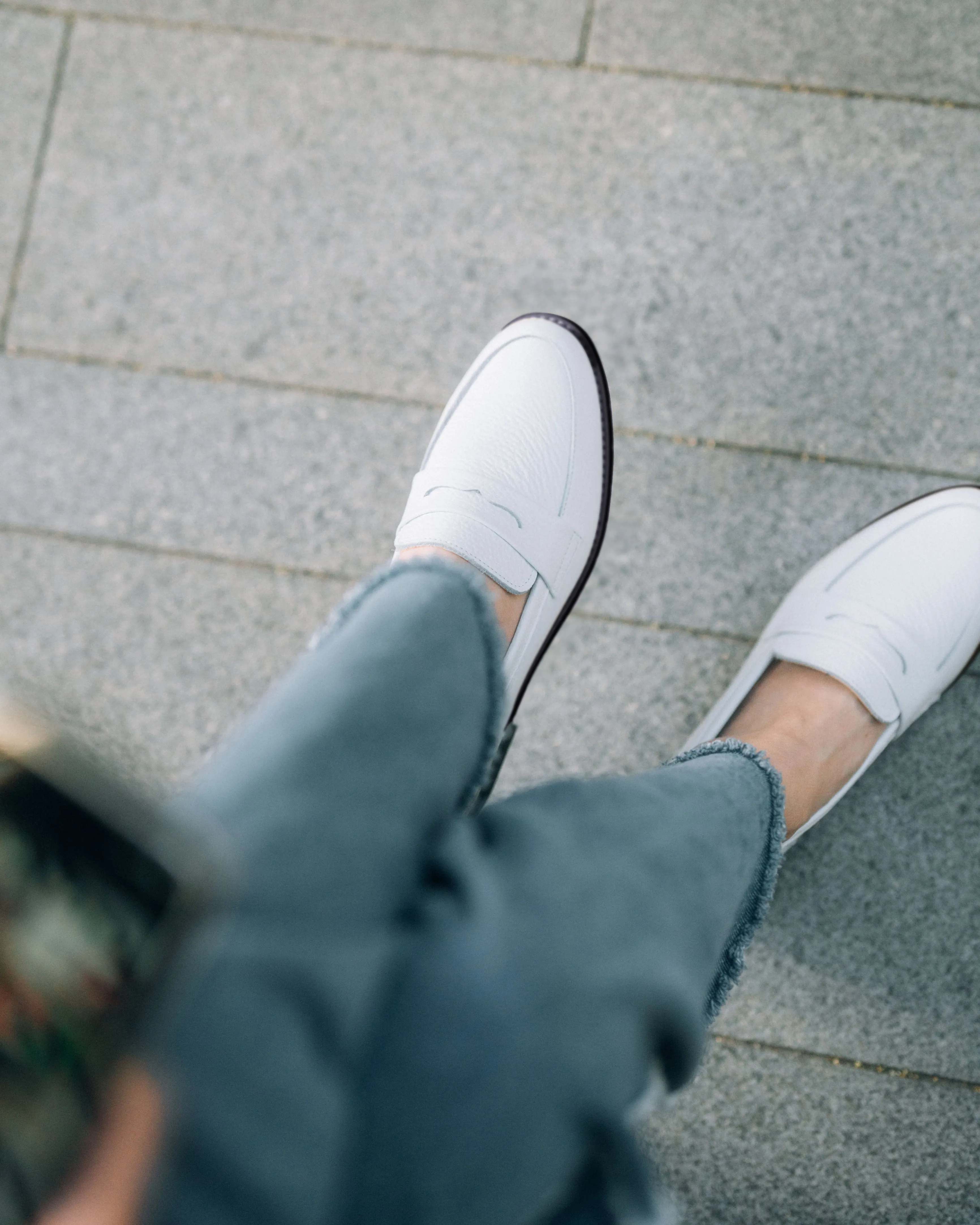 Penny Loafers - Blanc White