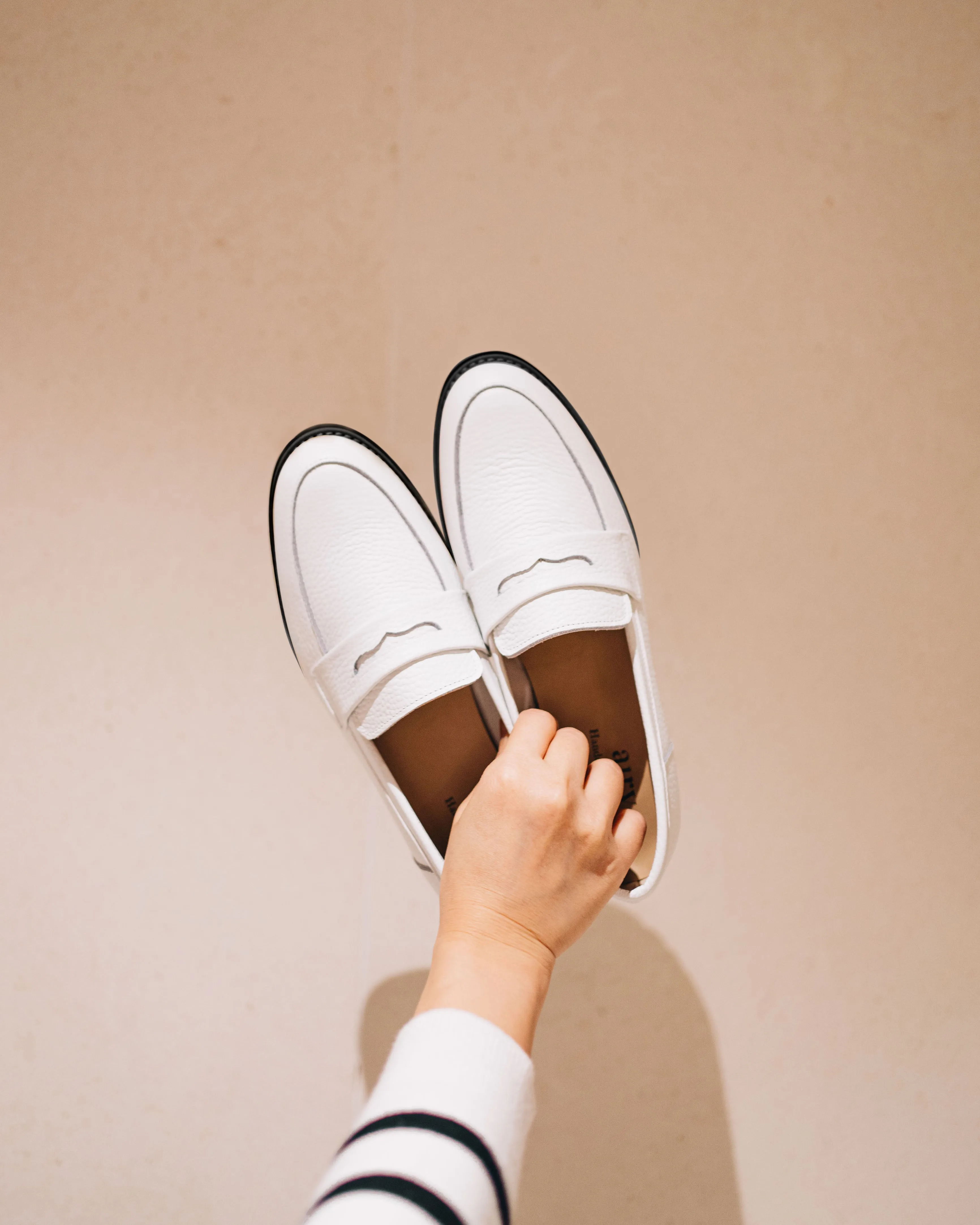 Penny Loafers - Blanc White