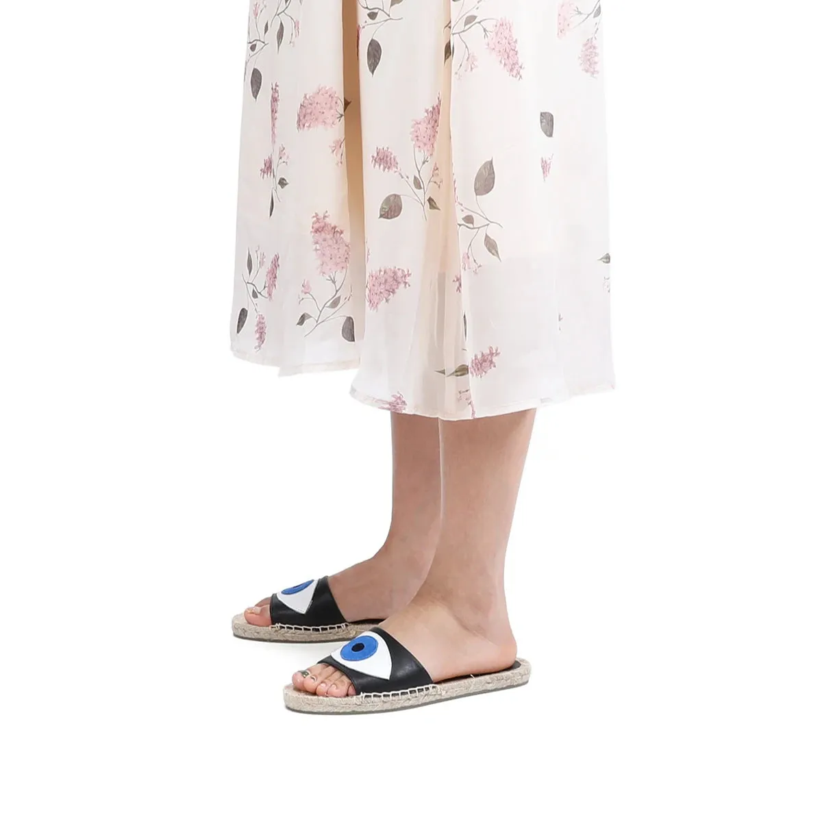Prudence Blue Eye Espadrilles Slippers