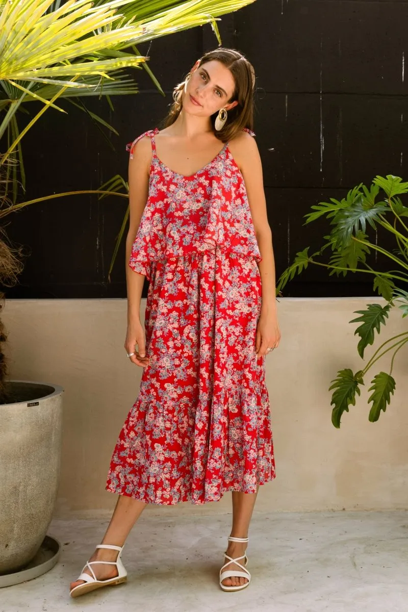 Tie-Up Dress in Colour me Love