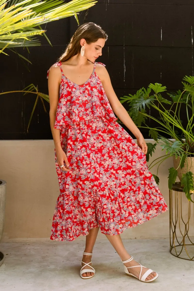 Tie-Up Dress in Colour me Love