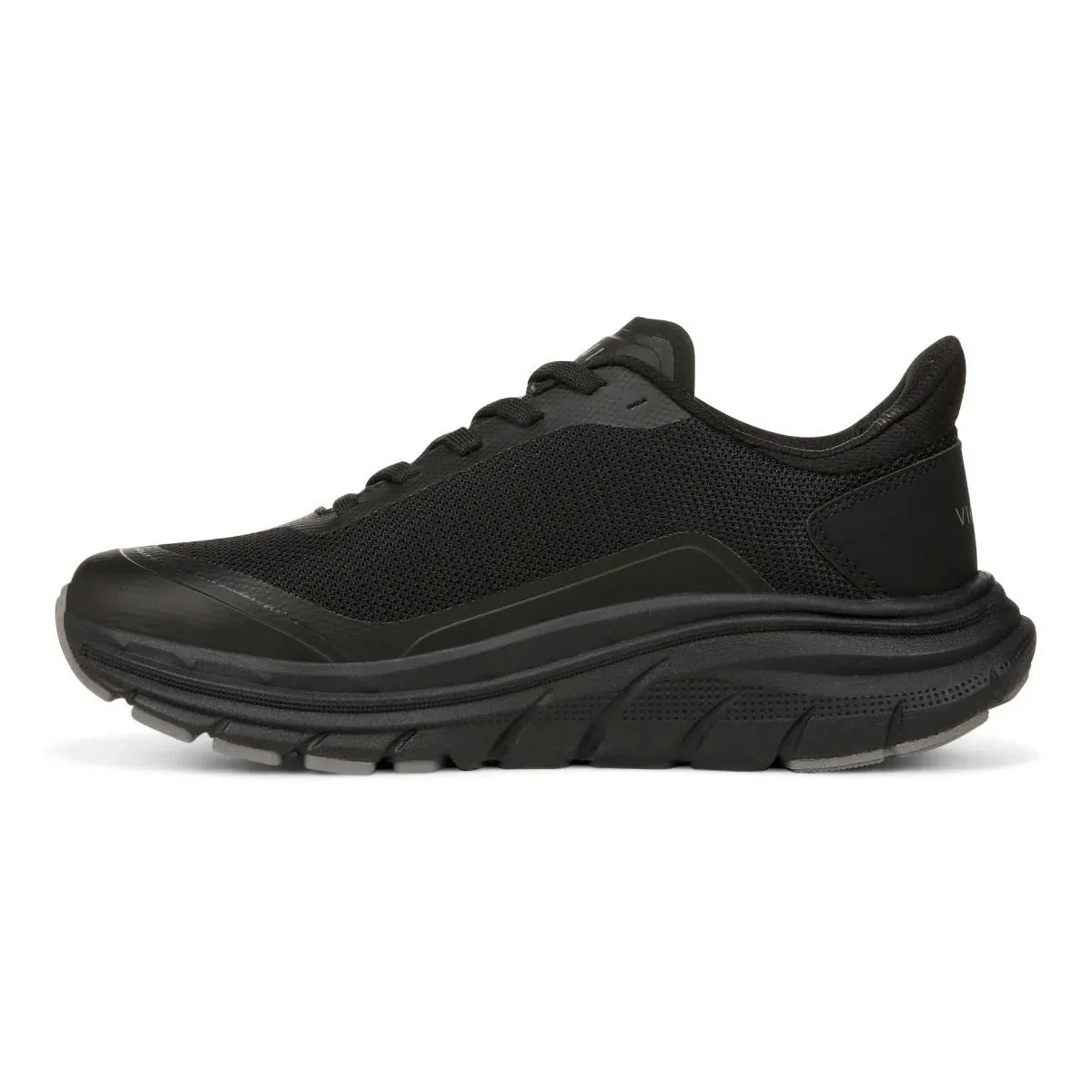 Vionic Walk Max Stretch Lace Up Sneaker Black Mesh